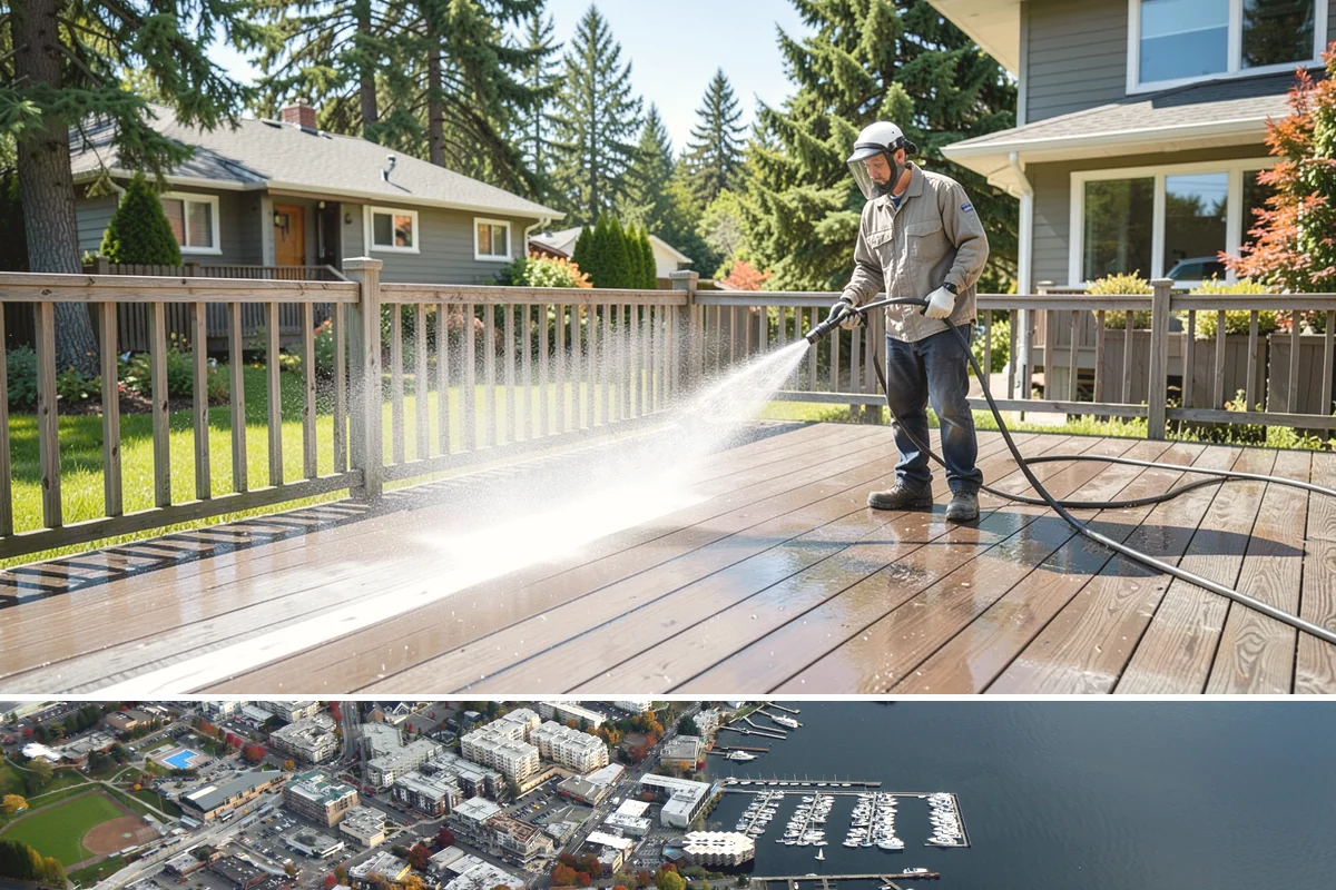 Roof Black Streak Removal in Kirkland, King County, WA - Warm, dry summer days give streak treatments the best chance to work thoroughly in one visit.