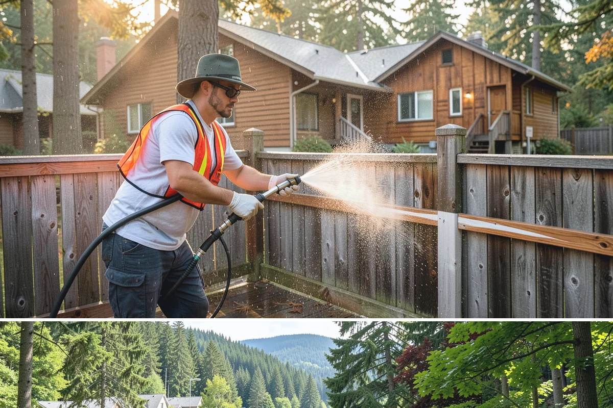 Roof Black Streak Removal in Lake Forest Park, King County, WA - Warm, dry summer days give streak treatments the best chance to work thoroughly in one visit.
