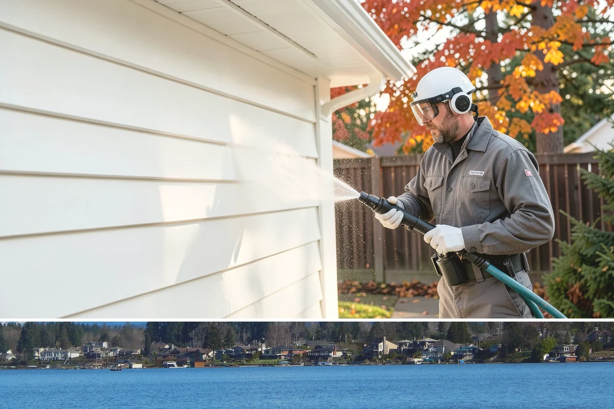 Roof Black Streak Removal in Lake Stevens, Snohomish County, WA - Warm, dry summer days give streak treatments the best chance to work thoroughly in one visit.