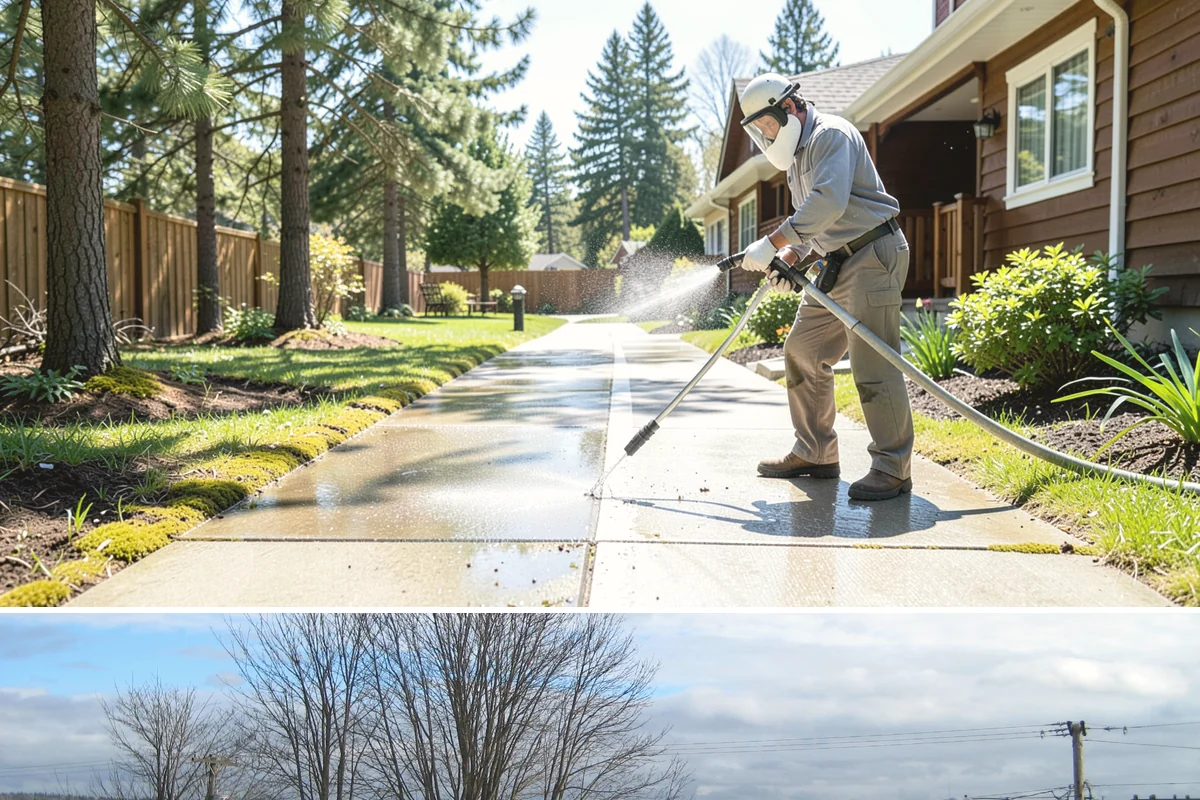 Roof Black Streak Removal in Langley, Island County, WA - Warm, dry summer days give streak treatments the best chance to work thoroughly in one visit.
