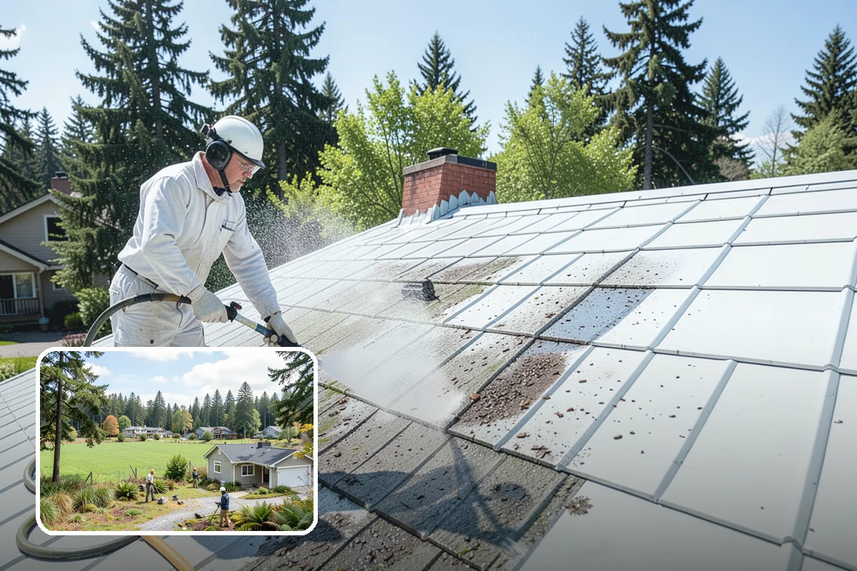 Roof Black Streak Removal in Lyman, Skagit County, WA - Erases distracting black streaks that lower curb appeal