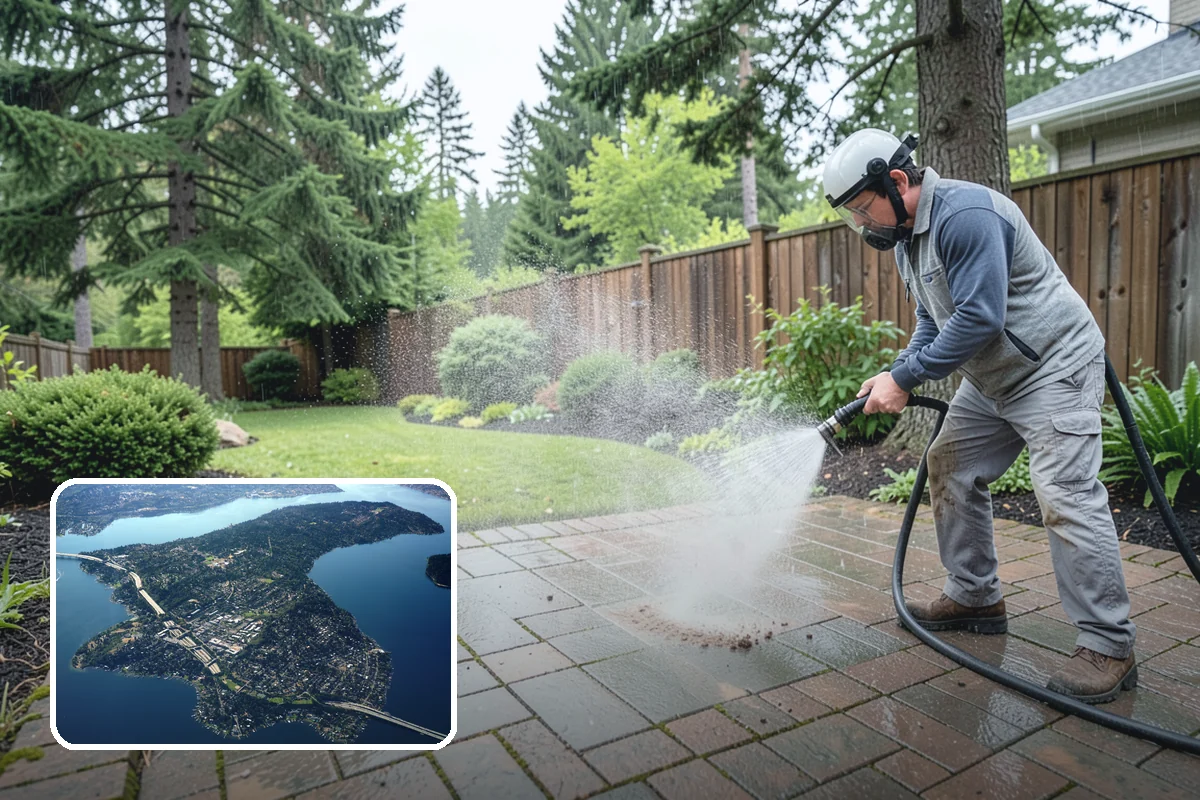 Roof Black Streak Removal in Mercer Island, King County, WA - Erases distracting black streaks that lower curb appeal