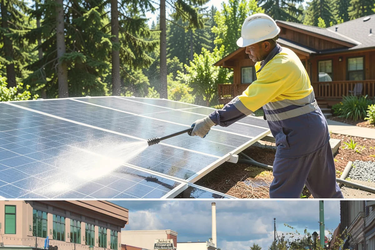 Roof Black Streak Removal in Monroe, Snohomish County, WA - Warm, dry summer days give streak treatments the best chance to work thoroughly in one visit.