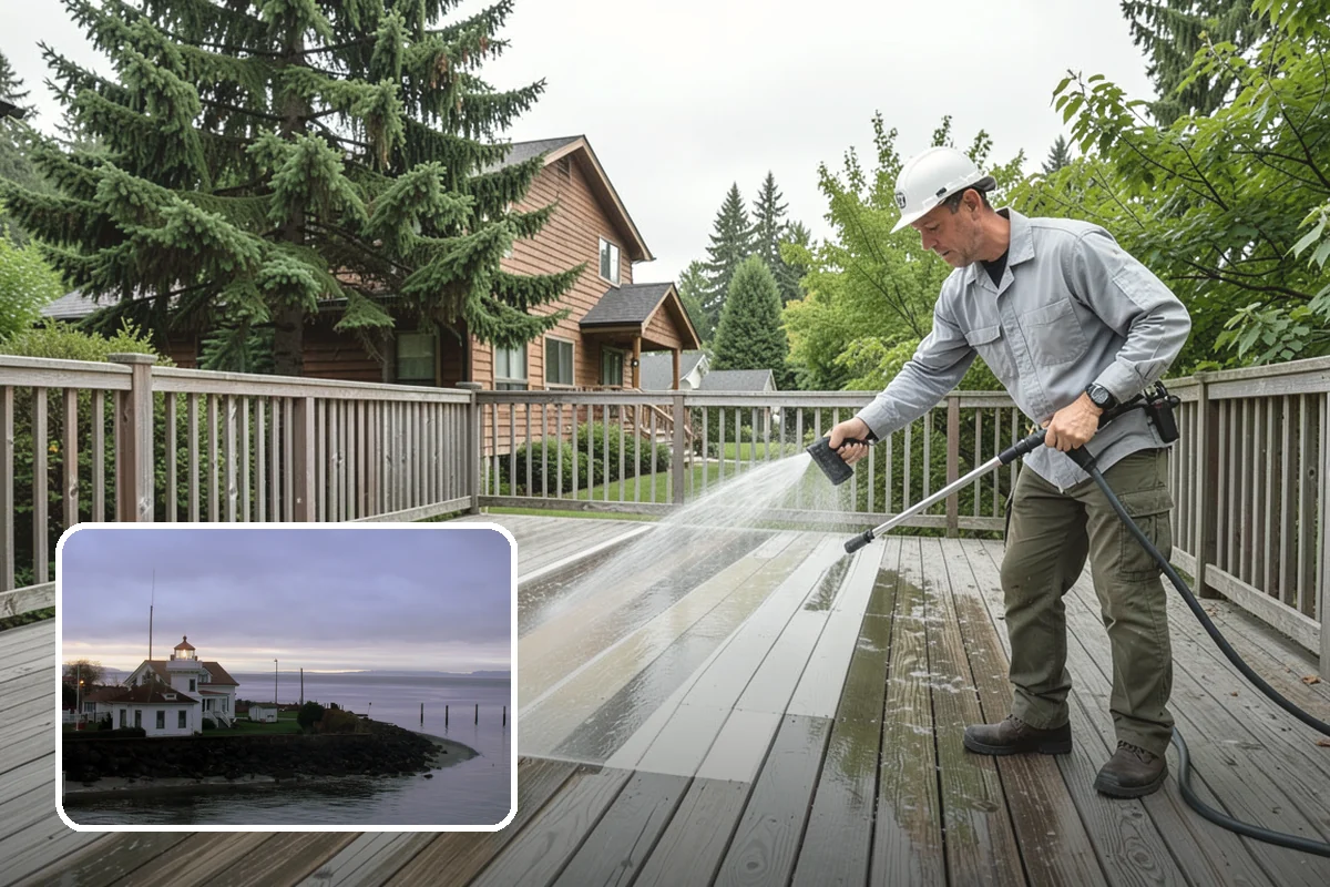 Roof Black Streak Removal in Mukilteo, Snohomish County, WA - Erases distracting black streaks that lower curb appeal