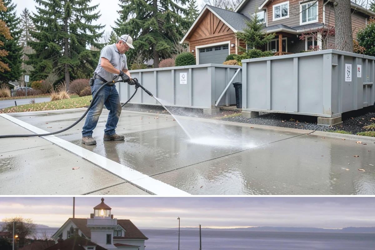 Roof Black Streak Removal in Mukilteo, Snohomish County, WA - Warm, dry summer days give streak treatments the best chance to work thoroughly in one visit.