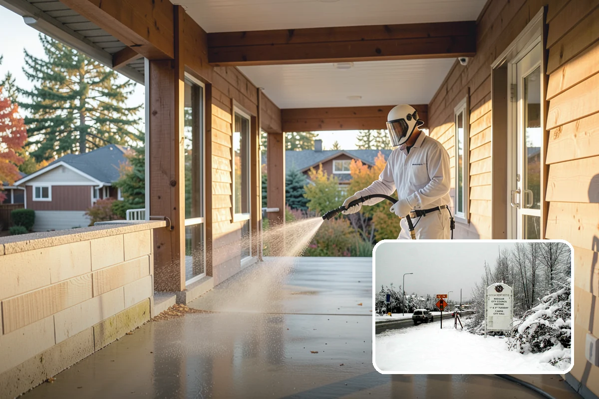 Roof Black Streak Removal in Newcastle, King County, WA - Erases distracting black streaks that lower curb appeal