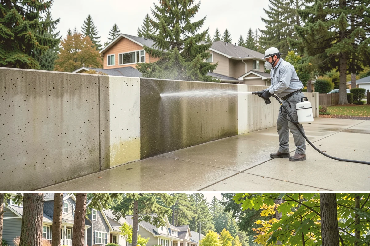 Roof Black Streak Removal in Normandy Park, King County, WA - Warm, dry summer days give streak treatments the best chance to work thoroughly in one visit.