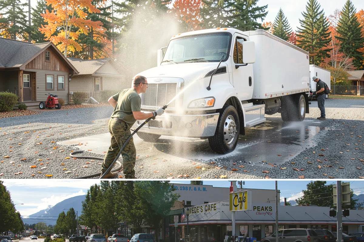 Roof Black Streak Removal in North Bend, King County, WA - Warm, dry summer days give streak treatments the best chance to work thoroughly in one visit.