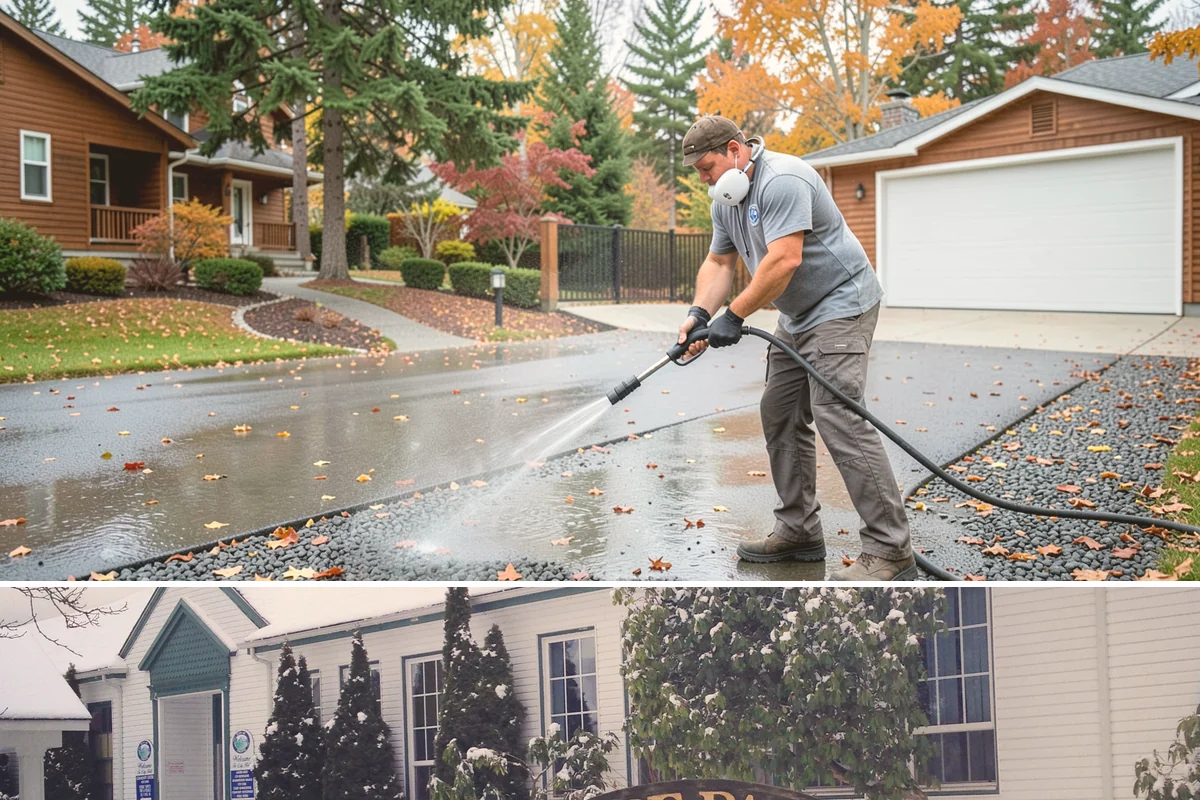 Roof Black Streak Removal in Pacific, King County, WA - Warm, dry summer days give streak treatments the best chance to work thoroughly in one visit.