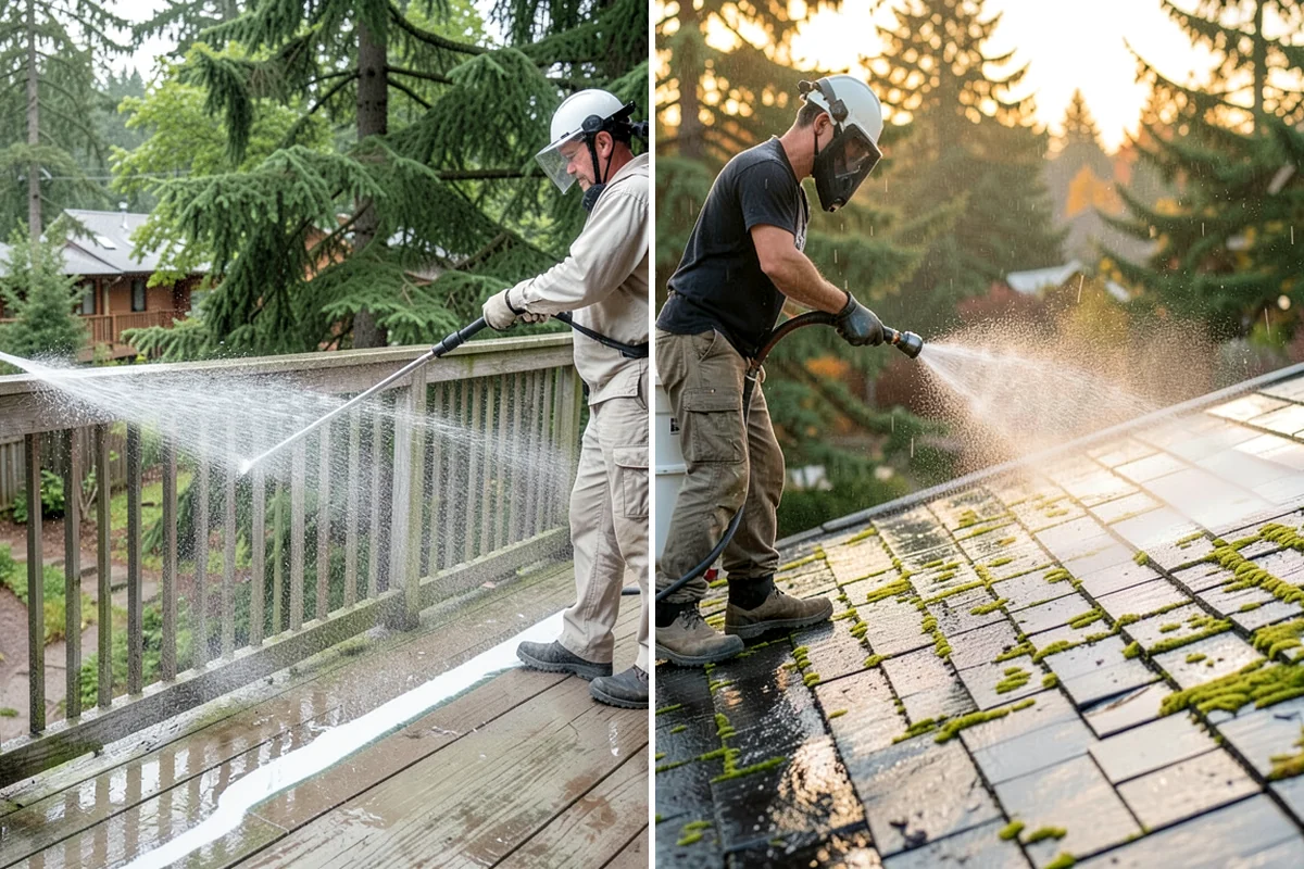Roof Black Streak Removal in Puyallup, Pierce County, WA - Confirm the staining is gloeocapsa algae and map affected areas
