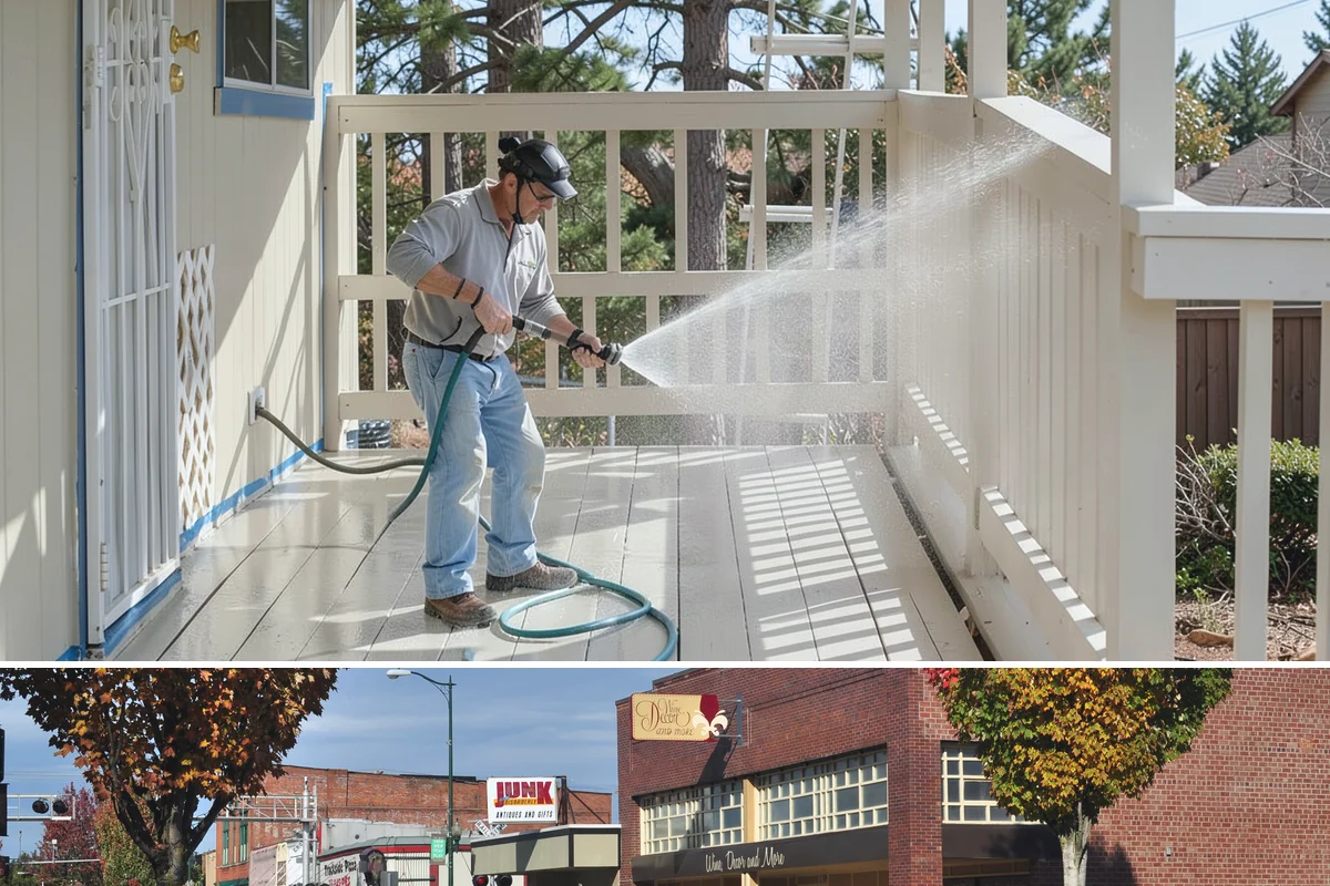 Roof Black Streak Removal in Puyallup, Pierce County, WA - Warm, dry summer days give streak treatments the best chance to work thoroughly in one visit.