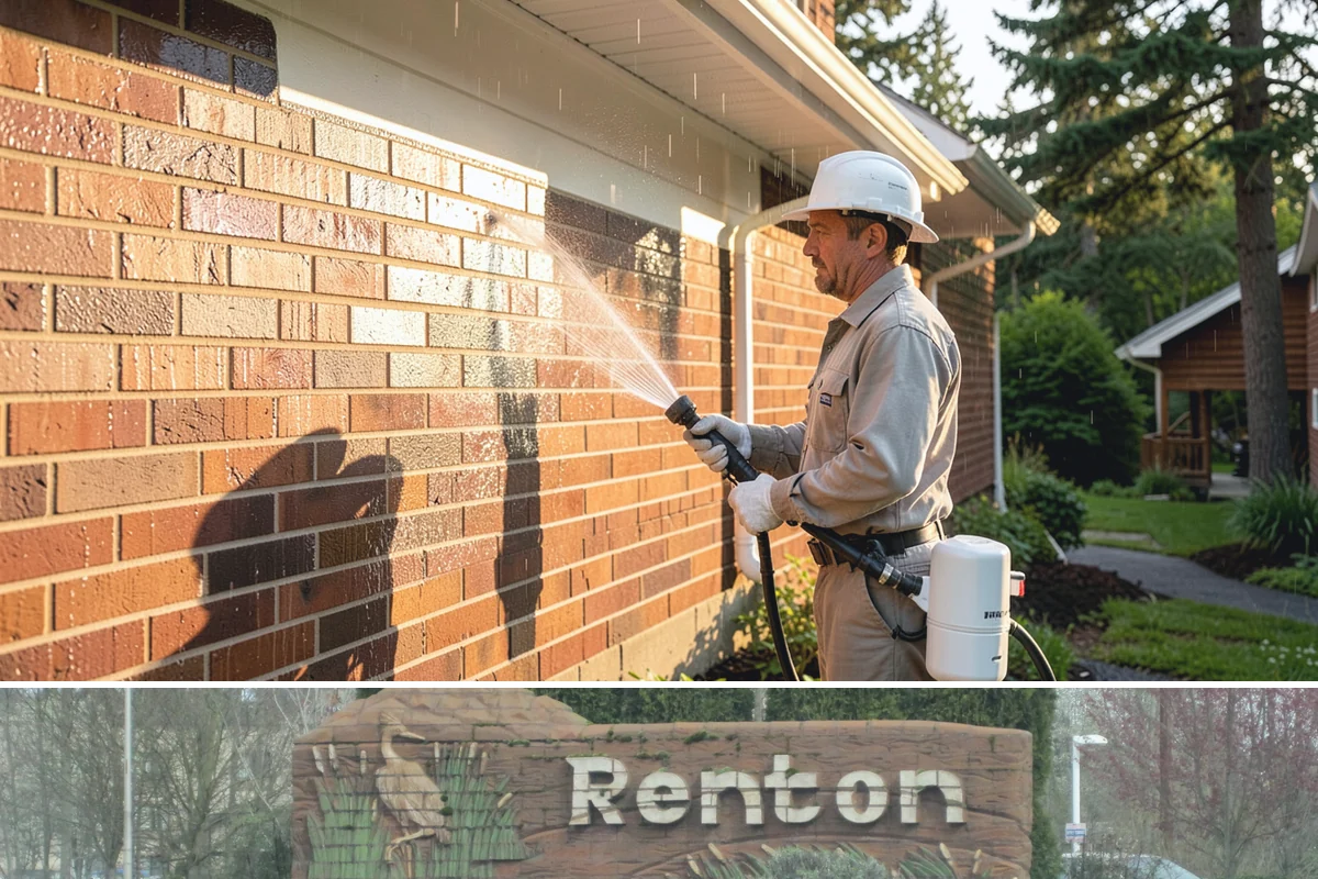 Roof Black Streak Removal in Renton, King County, WA - Warm, dry summer days give streak treatments the best chance to work thoroughly in one visit.