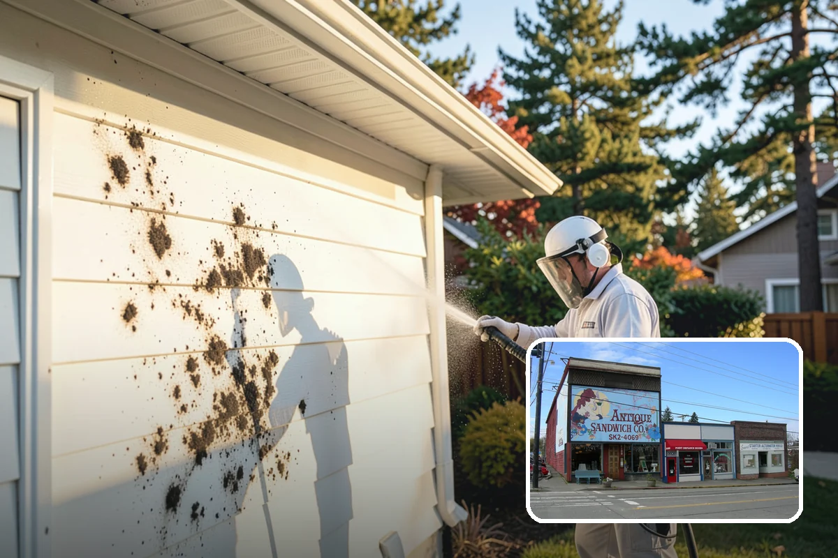 Roof Black Streak Removal in Ruston, Pierce County, WA - Erases distracting black streaks that lower curb appeal
