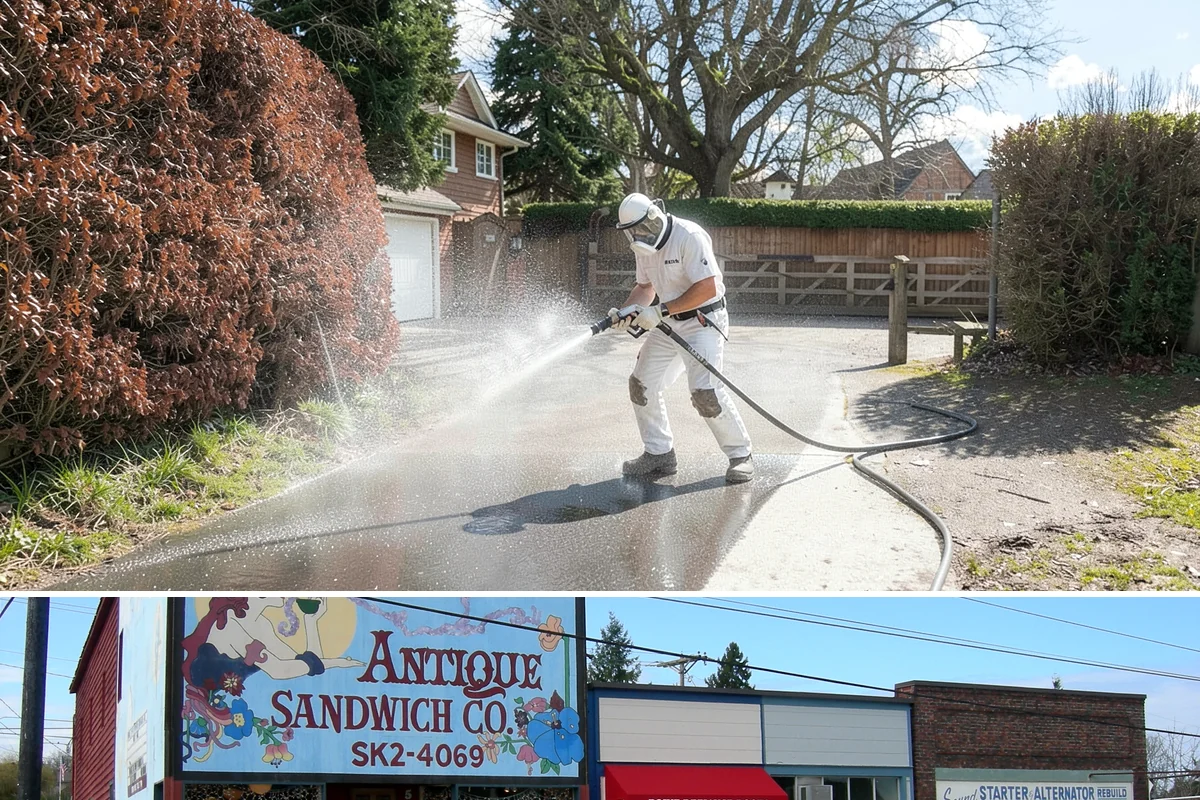 Roof Black Streak Removal in Ruston, Pierce County, WA - Warm, dry summer days give streak treatments the best chance to work thoroughly in one visit.