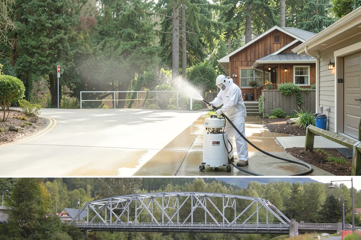 Roof Black Streak Removal in Skykomish, King County, WA - Warm, dry summer days give streak treatments the best chance to work thoroughly in one visit.