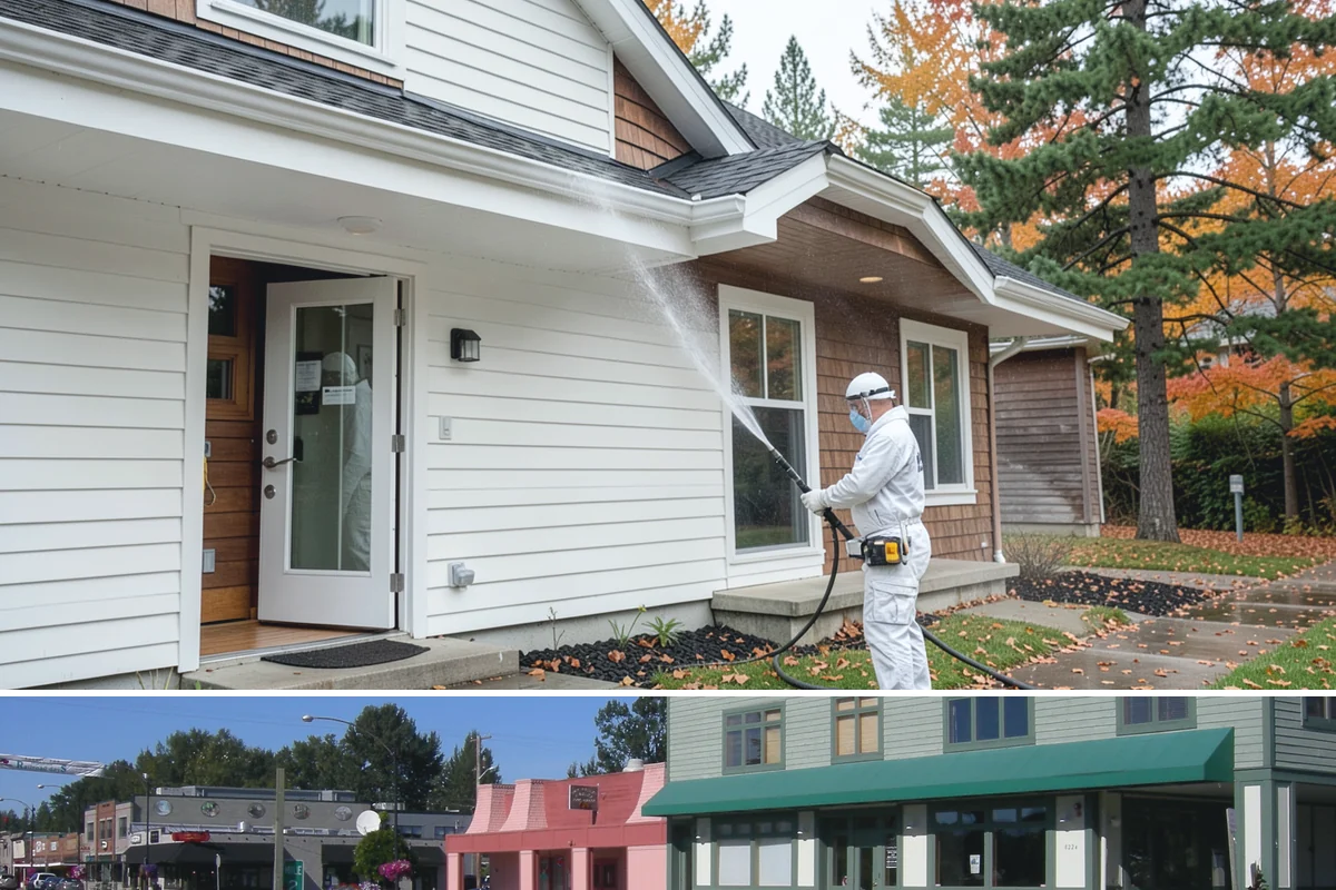 Roof Black Streak Removal in Snoqualmie, King County, WA - Warm, dry summer days give streak treatments the best chance to work thoroughly in one visit.
