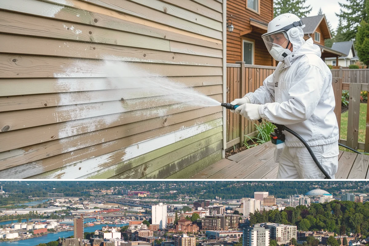 Roof Black Streak Removal in Tacoma, Pierce County, WA - Warm, dry summer days give streak treatments the best chance to work thoroughly in one visit.