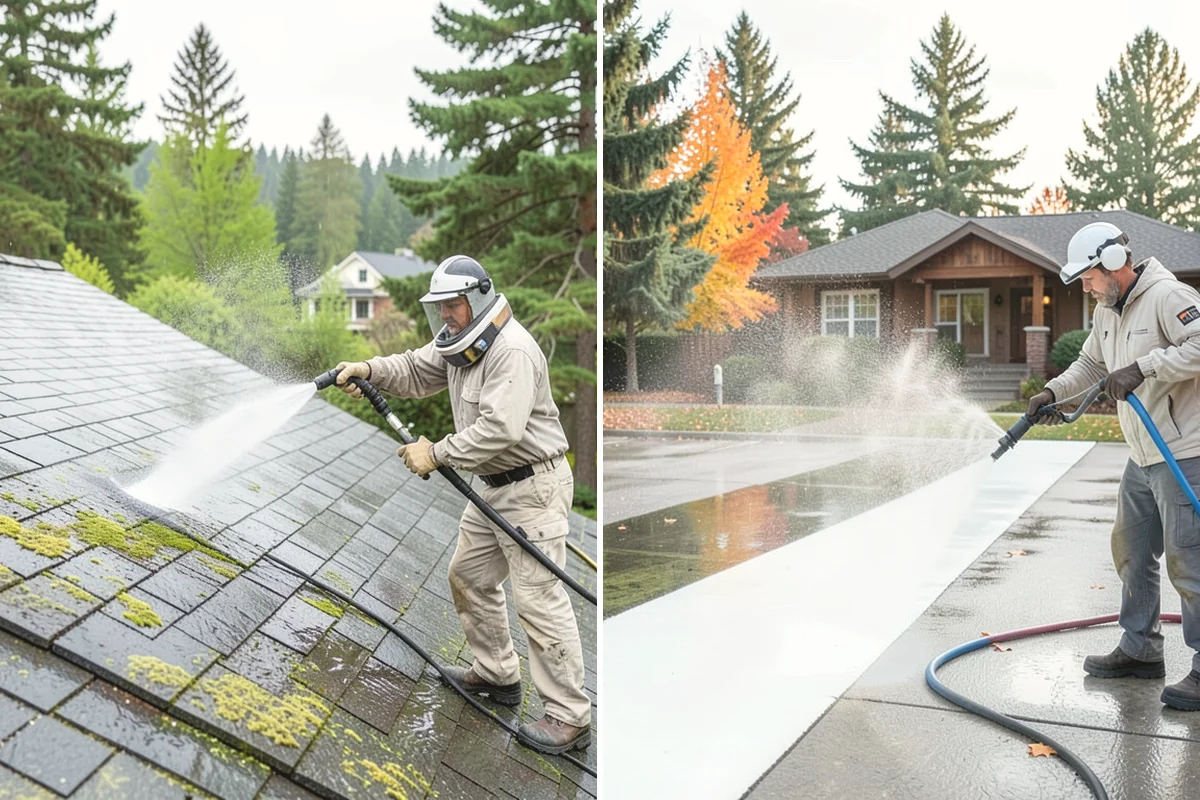Roof Black Streak Removal in Tukwila, King County, WA - Confirm the staining is gloeocapsa algae and map affected areas