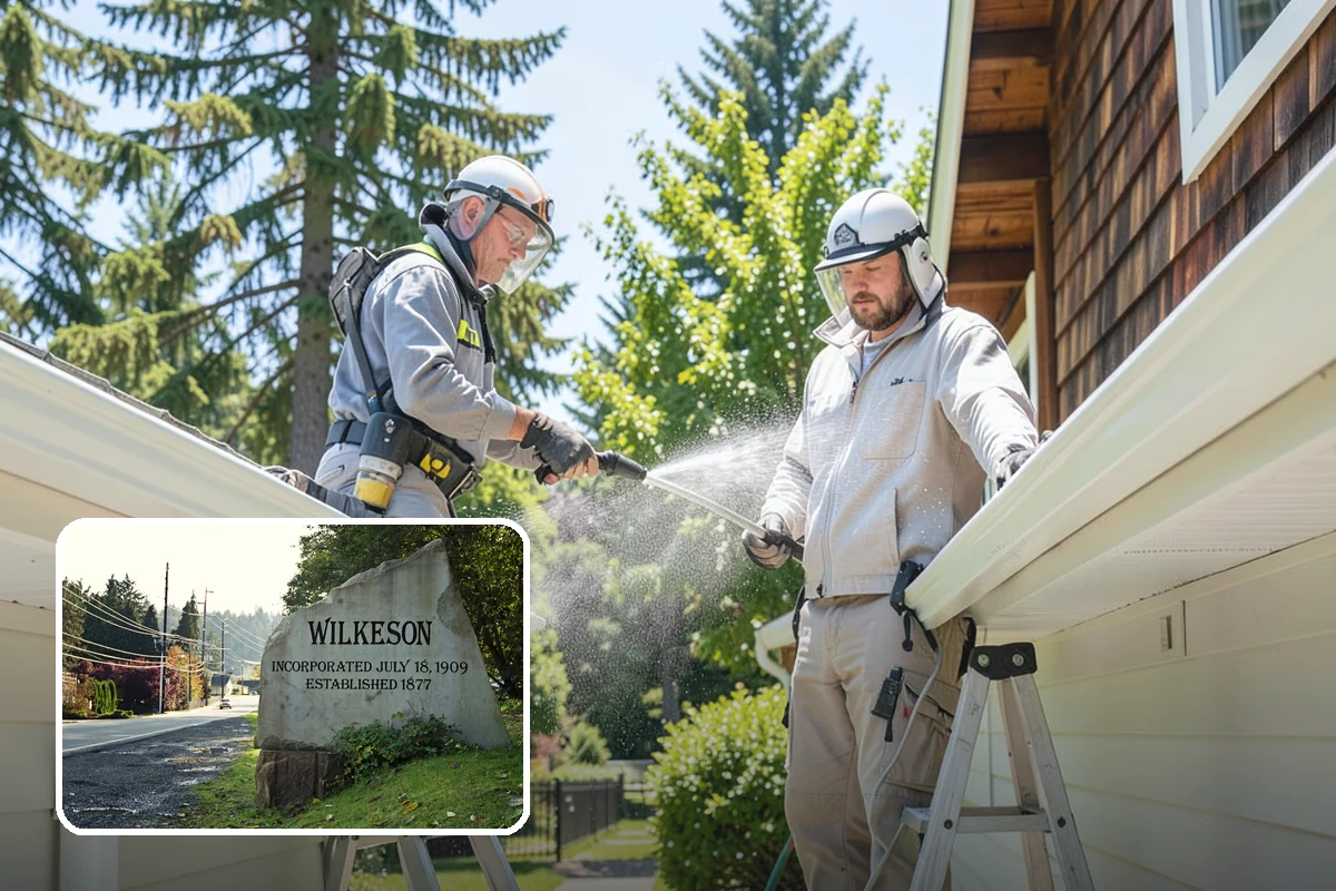 Roof Black Streak Removal in Wilkeson, Pierce County, WA - Erases distracting black streaks that lower curb appeal
