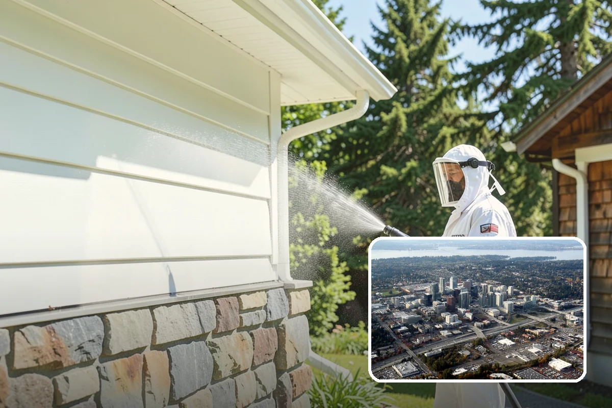 Roof Cleaning in Bellevue, King County, WA - Extends the usable life of your roofing by removing moisture-trapping growth
