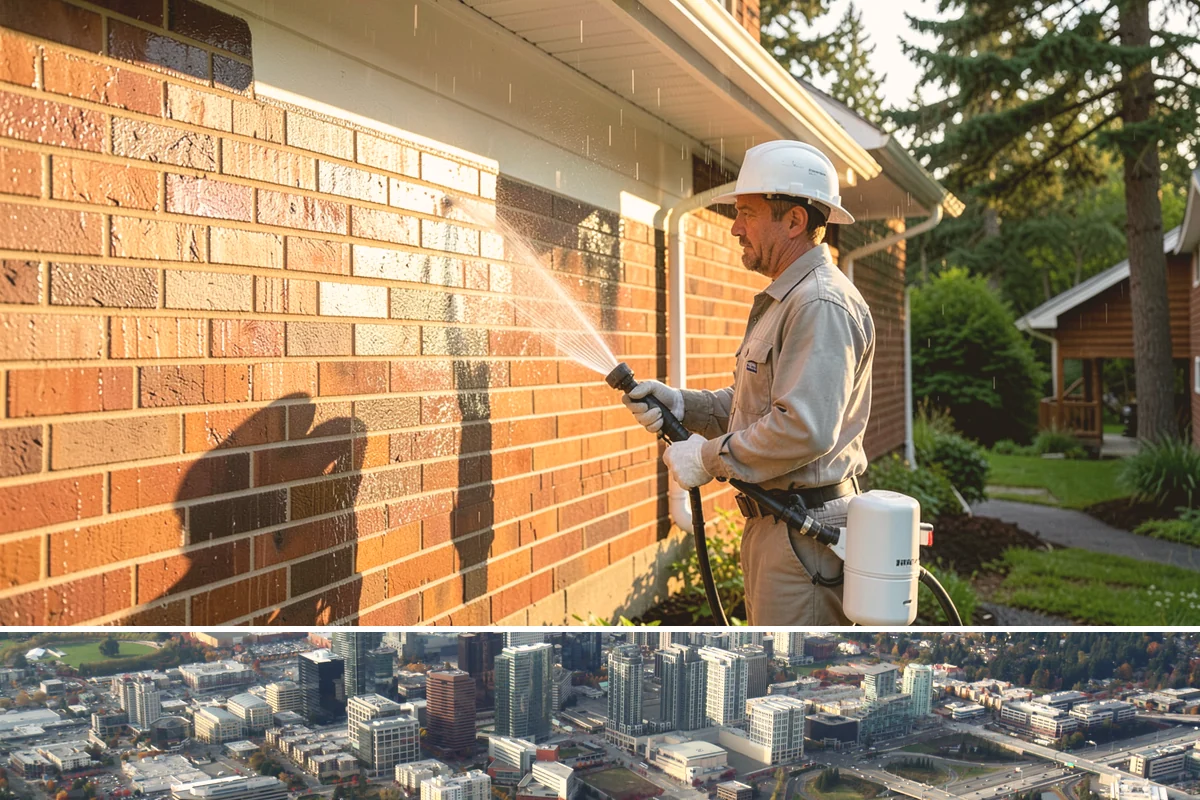Roof Cleaning in Bellevue, King County, WA - Late spring through early fall offers the dry stretches needed for treatments to dwell and cure before the rains return.