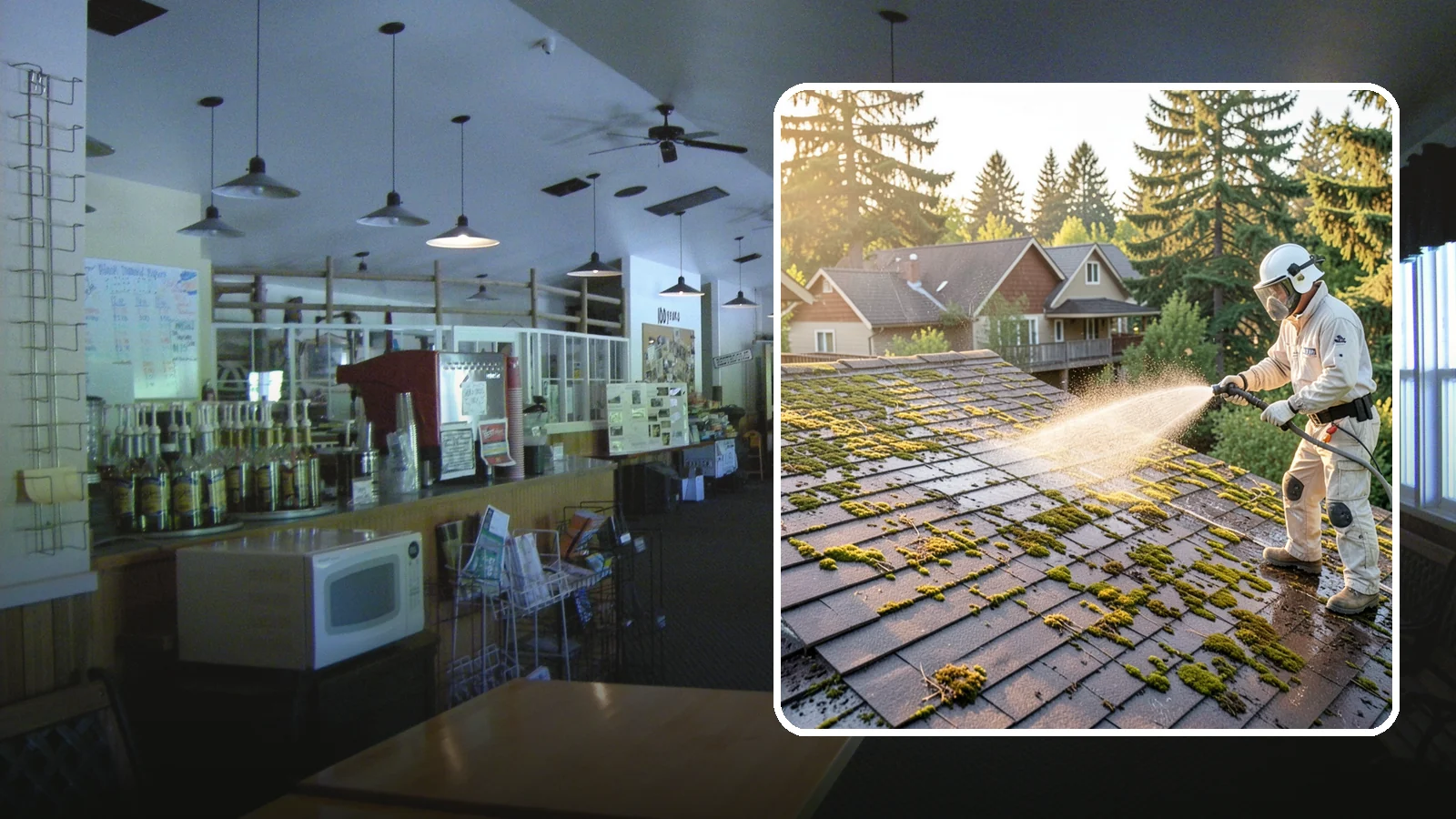 Roof Cleaning in Black Diamond, King County, WA - A thorough roof cleaning that lifts moss, algae, and lichen off Washington rooftops while protecting the shingle surface.