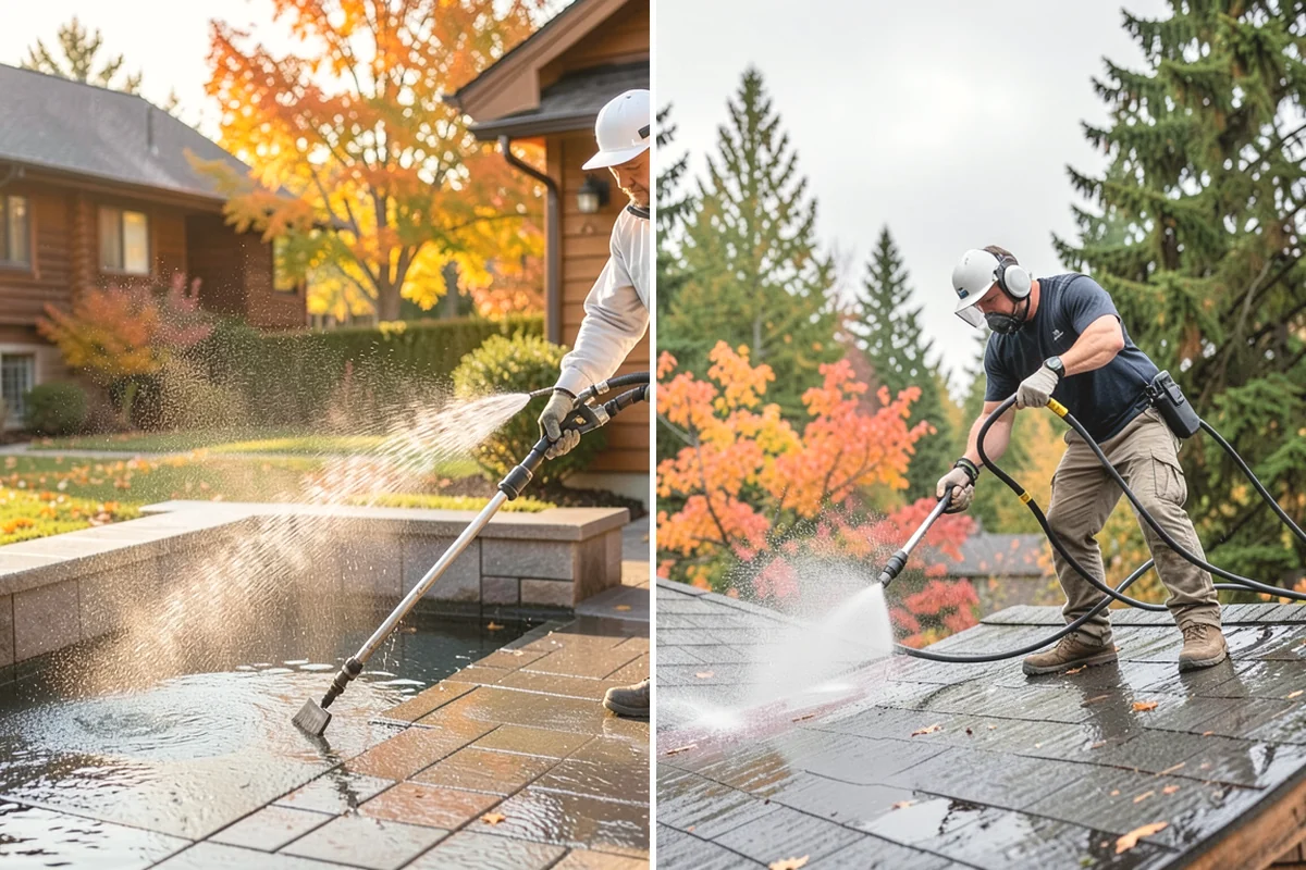 Roof Cleaning in Black Diamond, King County, WA - Inspect the roof material and identify moss, algae, and problem areas