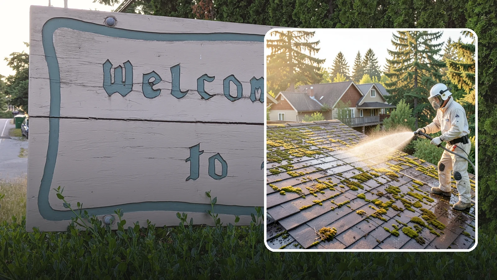 Roof Cleaning in Brier, Snohomish County, WA - A thorough roof cleaning that lifts moss, algae, and lichen off Washington rooftops while protecting the shingle surface.