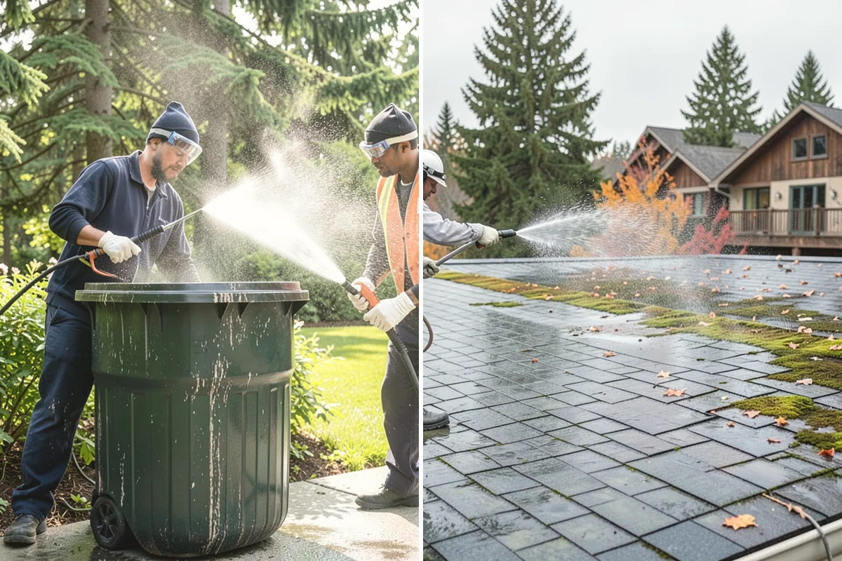 Roof Cleaning in Carbonado, Pierce County, WA - Inspect the roof material and identify moss, algae, and problem areas