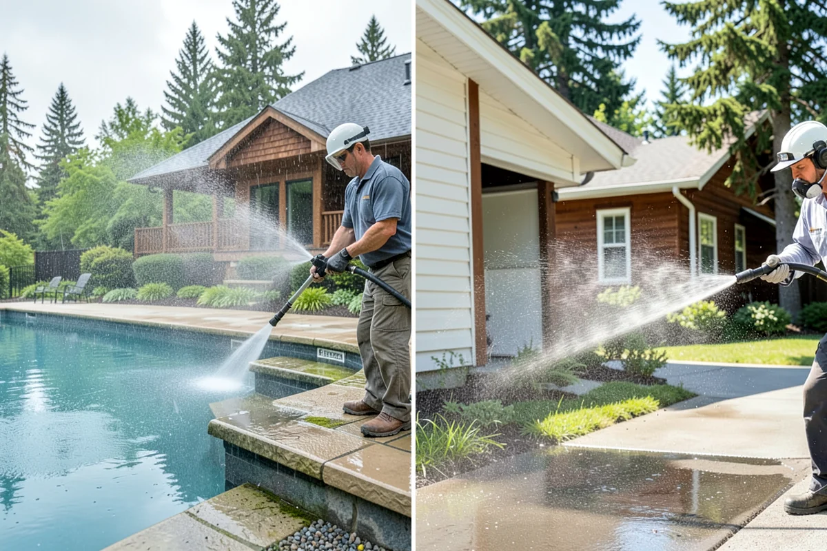 Roof Cleaning in Clyde Hill, King County, WA - Inspect the roof material and identify moss, algae, and problem areas