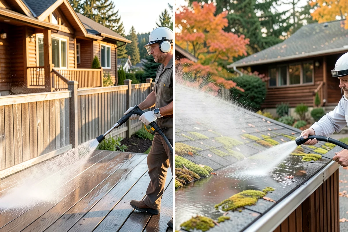 Roof Cleaning in Concrete, Skagit County, WA - Inspect the roof material and identify moss, algae, and problem areas