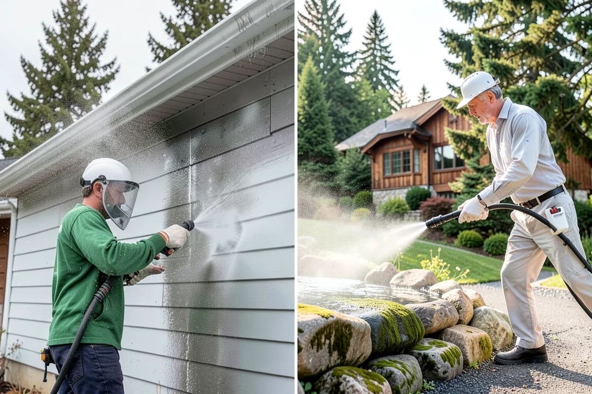 Roof Cleaning in DuPont, Pierce County, WA - Inspect the roof material and identify moss, algae, and problem areas