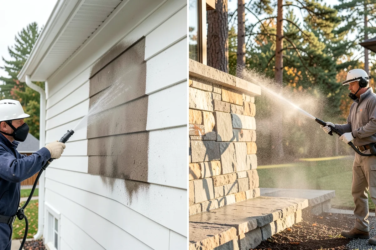 Roof Cleaning in Enumclaw, King County, WA - Inspect the roof material and identify moss, algae, and problem areas