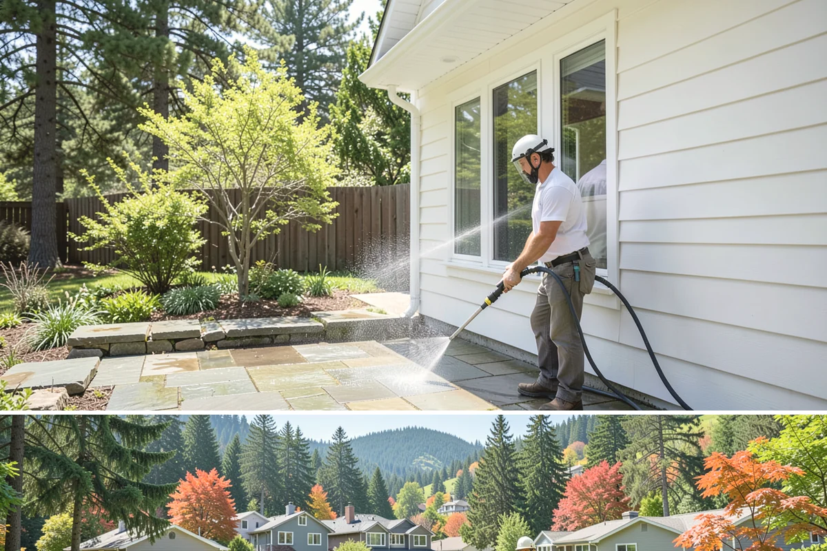 Roof Cleaning in Fircrest, Pierce County, WA - Late spring through early fall offers the dry stretches needed for treatments to dwell and cure before the rains return.