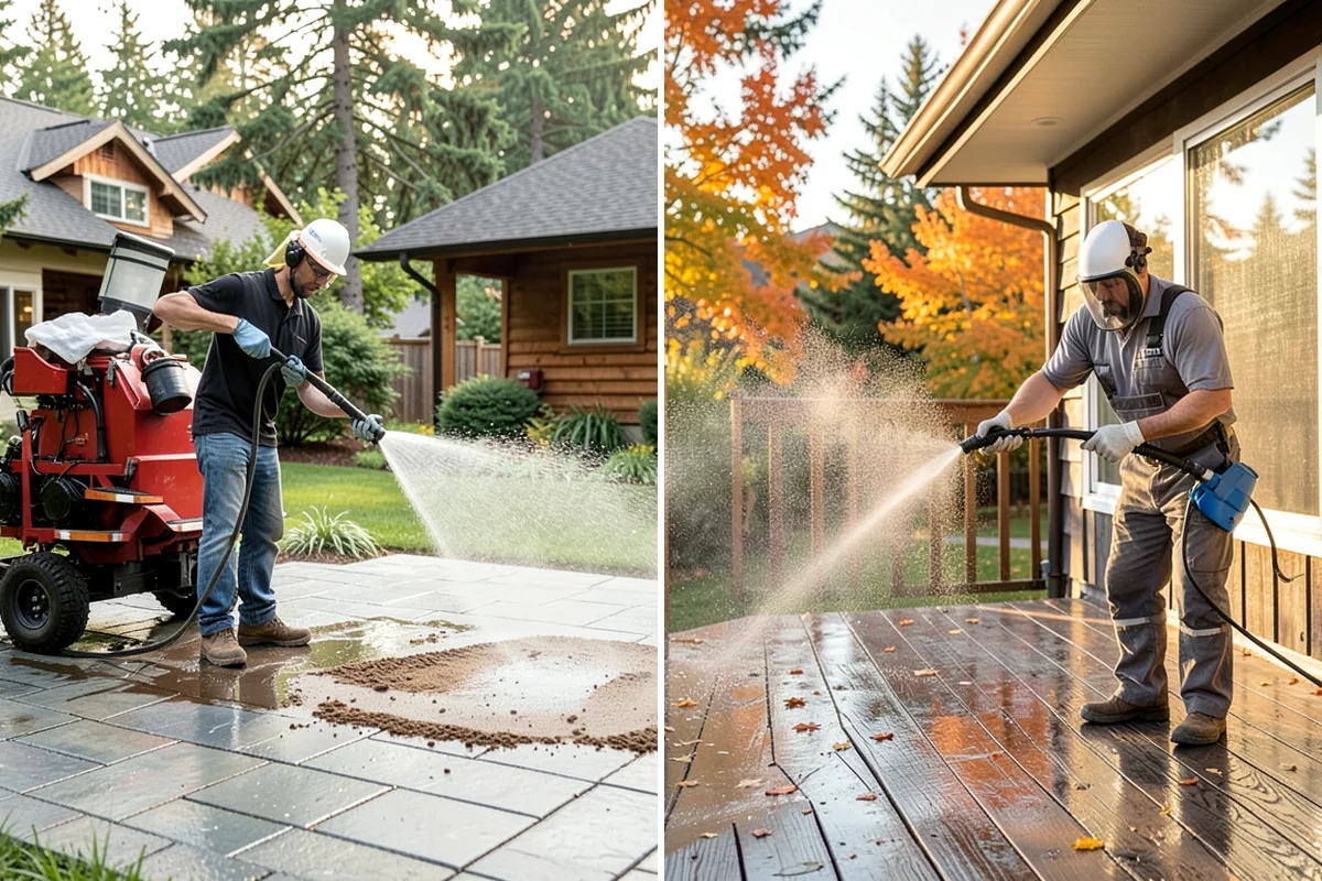 Roof Cleaning in Hunts Point, King County, WA - Inspect the roof material and identify moss, algae, and problem areas