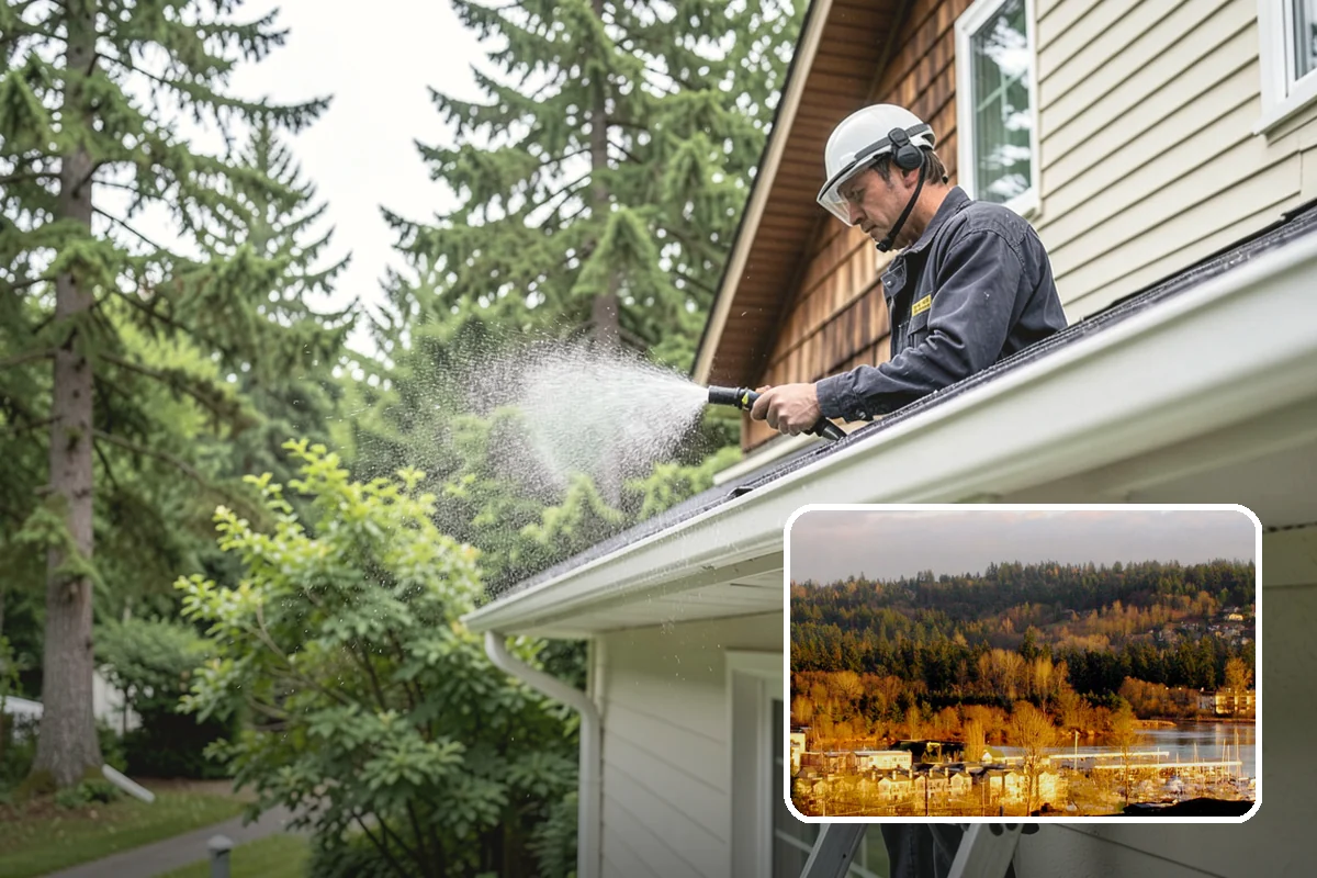 Roof Cleaning in Kenmore, King County, WA - Extends the usable life of your roofing by removing moisture-trapping growth