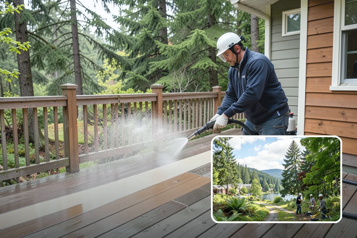 Roof Cleaning in Lake Forest Park, King County, WA - Extends the usable life of your roofing by removing moisture-trapping growth