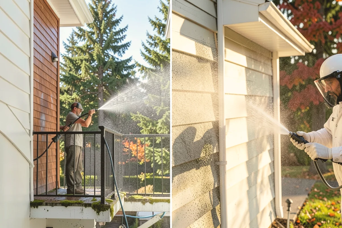 Roof Cleaning in Langley, Island County, WA - Inspect the roof material and identify moss, algae, and problem areas