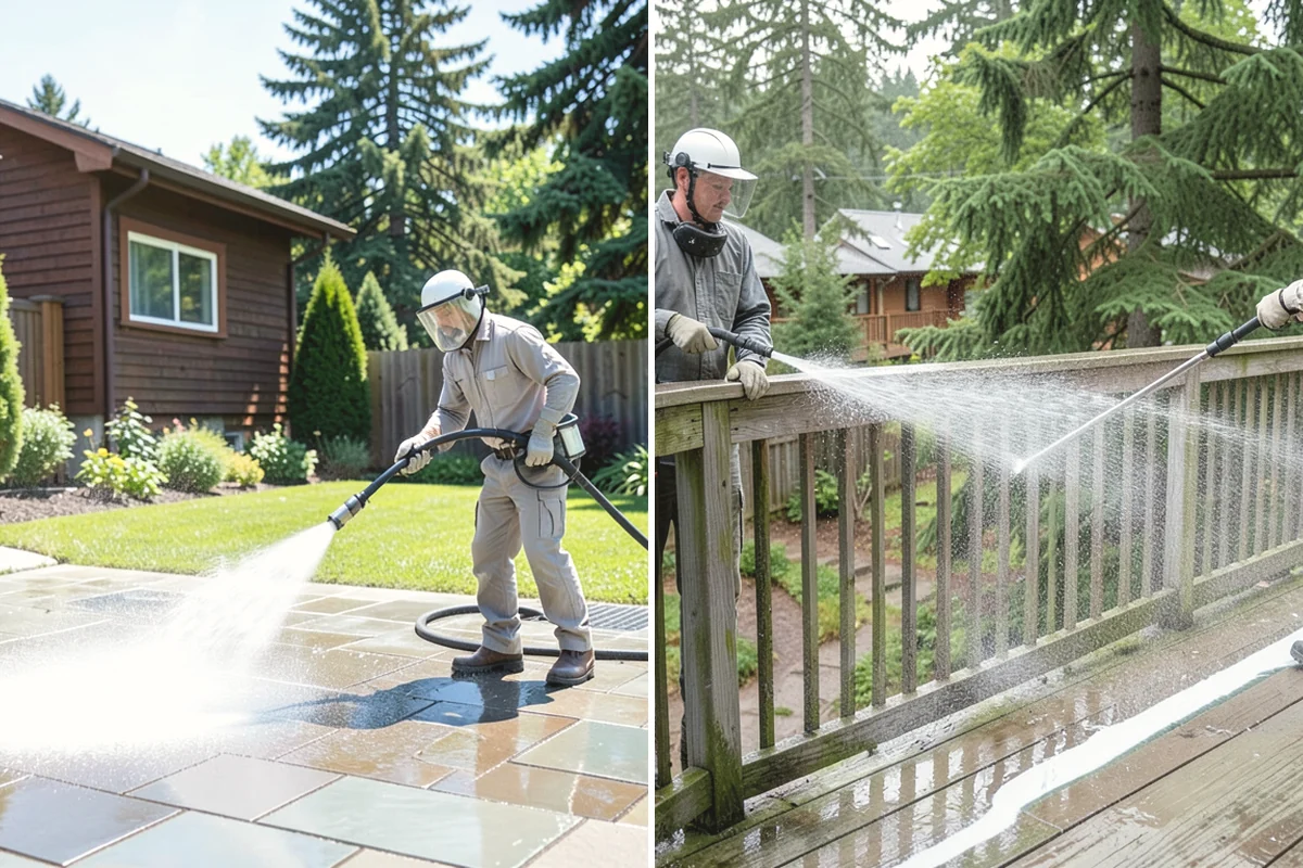 Roof Cleaning in Mill Creek, Snohomish County, WA - Inspect the roof material and identify moss, algae, and problem areas