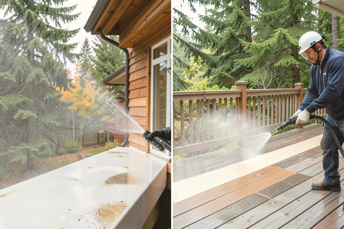 Roof Cleaning in Milton, King County, WA - Inspect the roof material and identify moss, algae, and problem areas