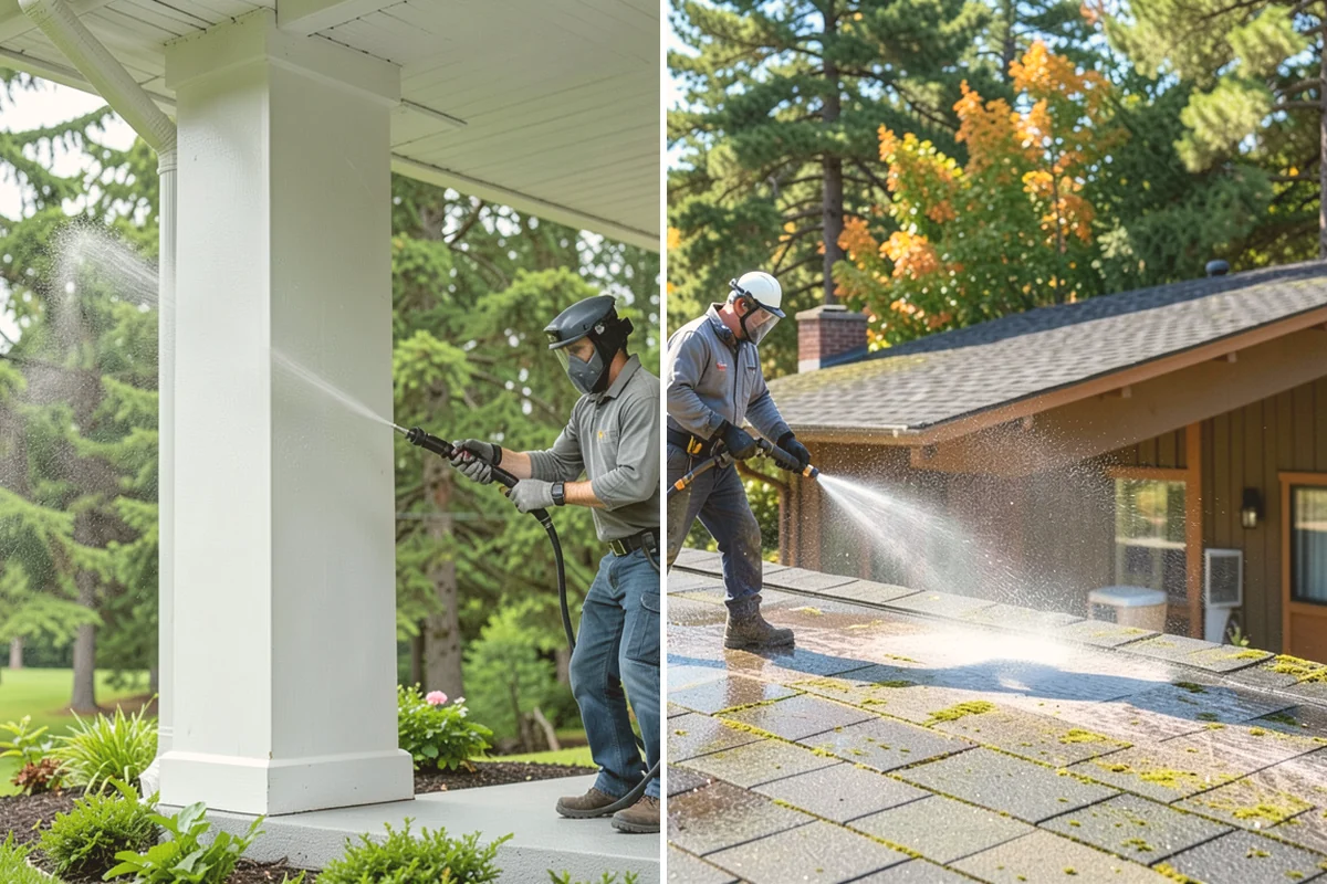 Roof Cleaning in Mount Vernon, Skagit County, WA - Inspect the roof material and identify moss, algae, and problem areas