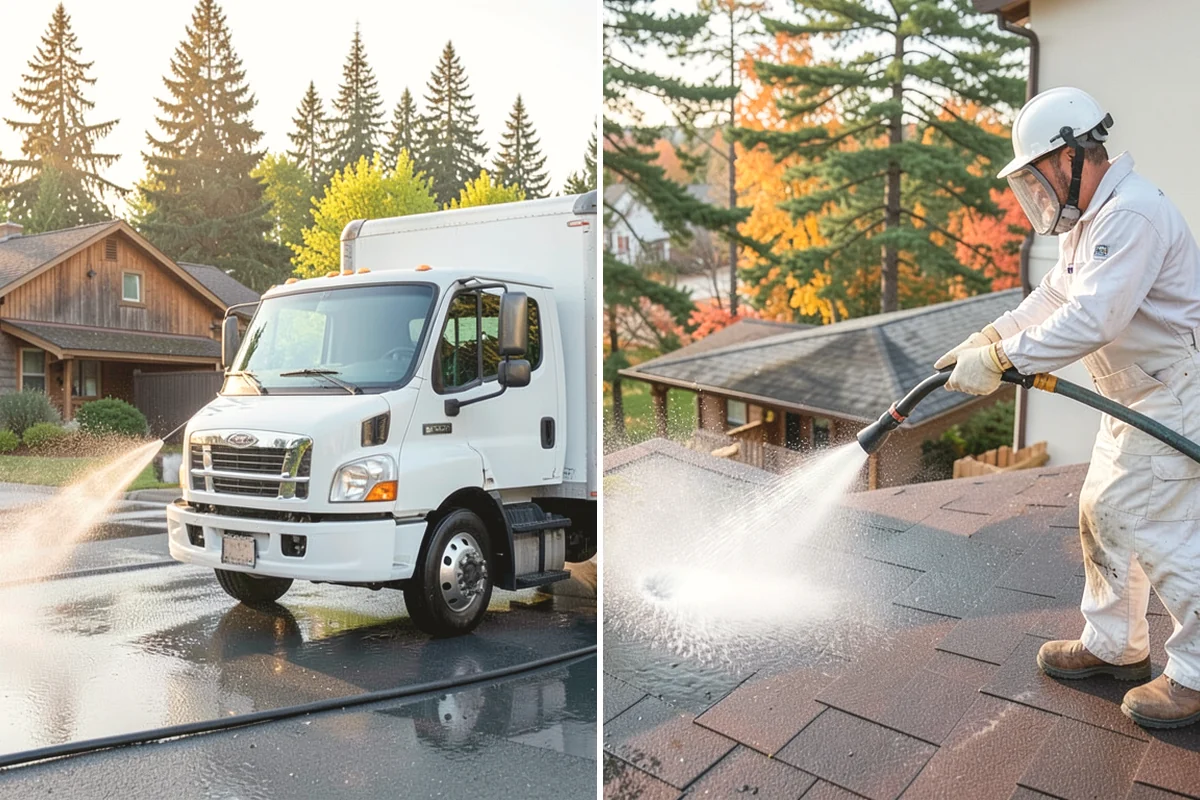 Roof Cleaning in Mountlake Terrace, Snohomish County, WA - Inspect the roof material and identify moss, algae, and problem areas