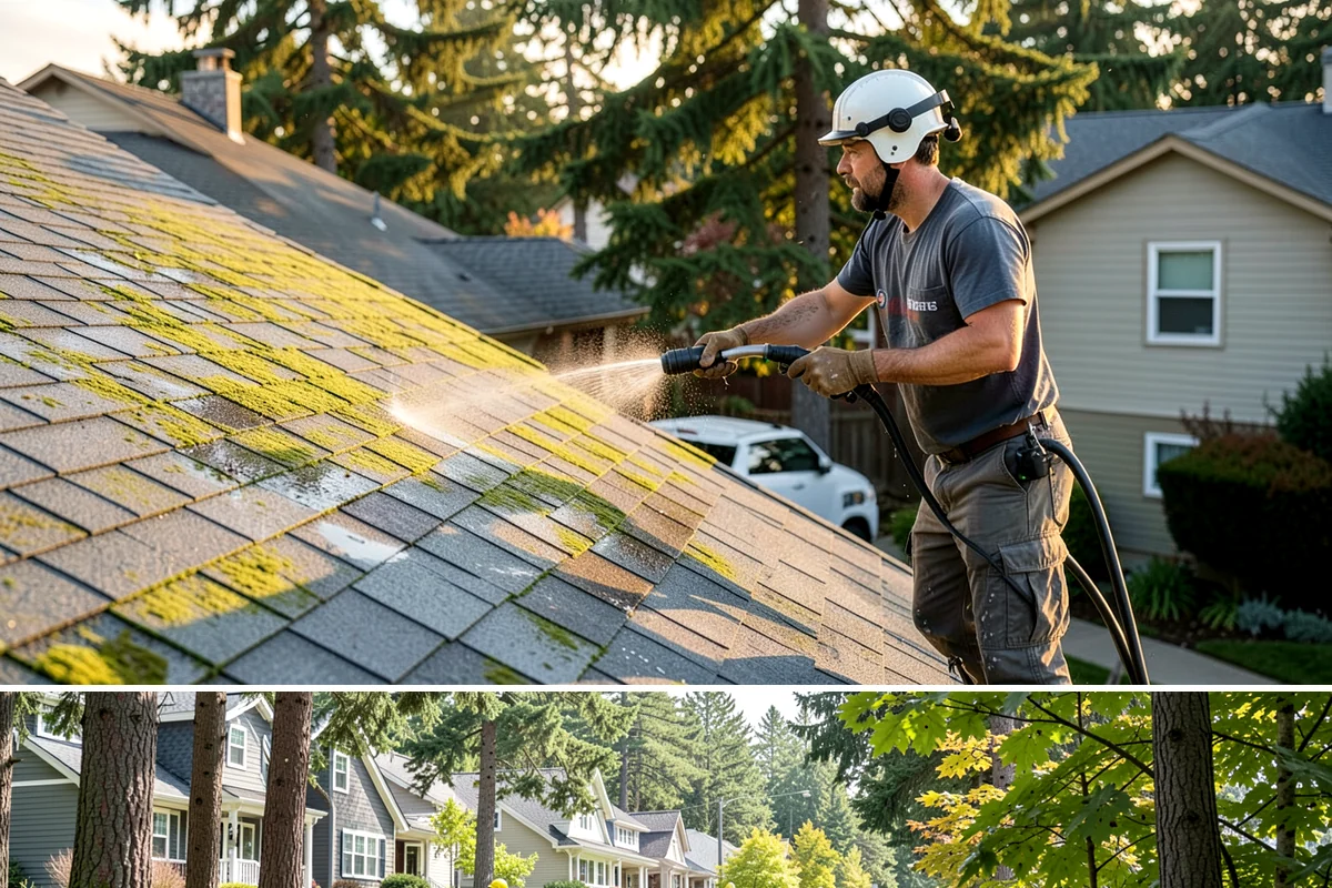 Roof Cleaning in Normandy Park, King County, WA - Late spring through early fall offers the dry stretches needed for treatments to dwell and cure before the rains return.