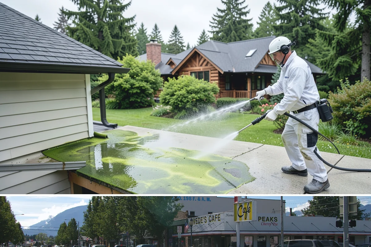 Roof Cleaning in North Bend, King County, WA - Late spring through early fall offers the dry stretches needed for treatments to dwell and cure before the rains return.