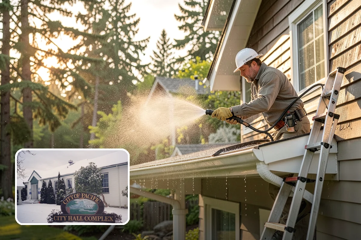 Roof Cleaning in Pacific, King County, WA - Extends the usable life of your roofing by removing moisture-trapping growth