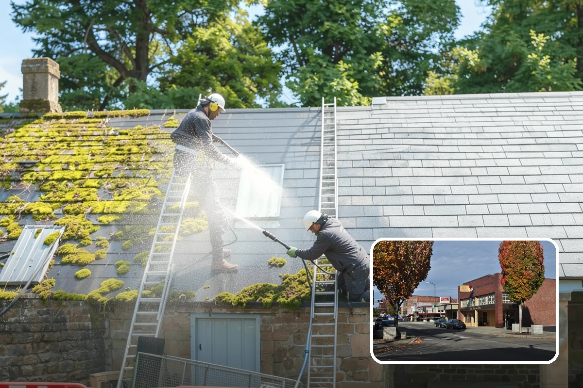 Roof Cleaning in Puyallup, Pierce County, WA - Extends the usable life of your roofing by removing moisture-trapping growth