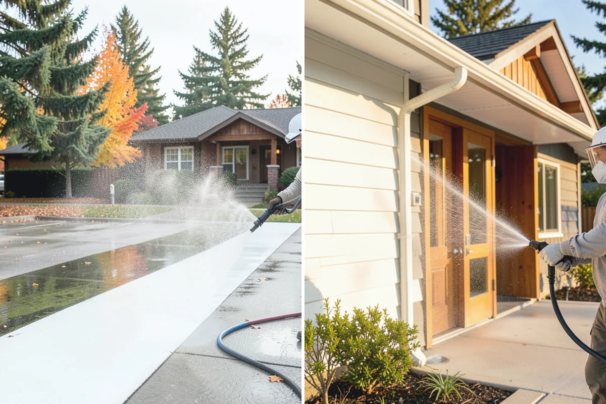 Roof Cleaning in Redmond, King County, WA - Inspect the roof material and identify moss, algae, and problem areas