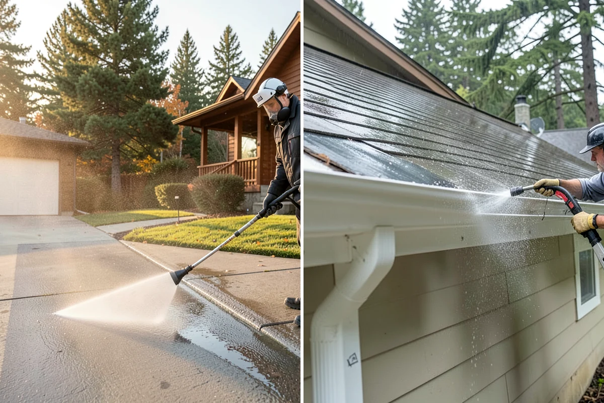Roof Cleaning in Snoqualmie, King County, WA - Inspect the roof material and identify moss, algae, and problem areas