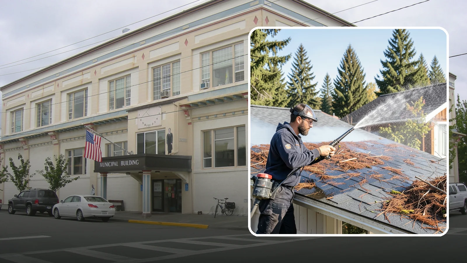 Roof Debris Removal in Anacortes, Skagit County, WA - Roof debris removal that clears needles, leaves, and branches that pile up under Washington's evergreen canopy.