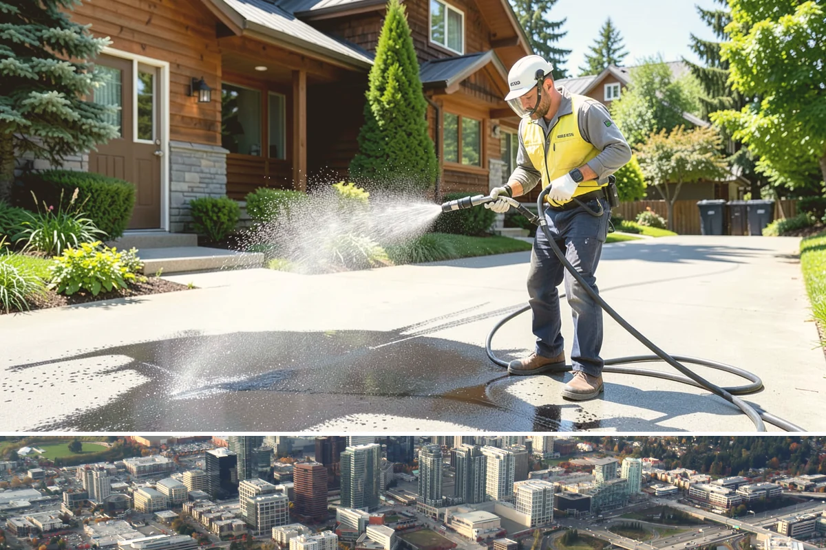 Roof Debris Removal in Bellevue, King County, WA - Late fall after the leaves drop is ideal, with a spring visit to clear winter accumulation.